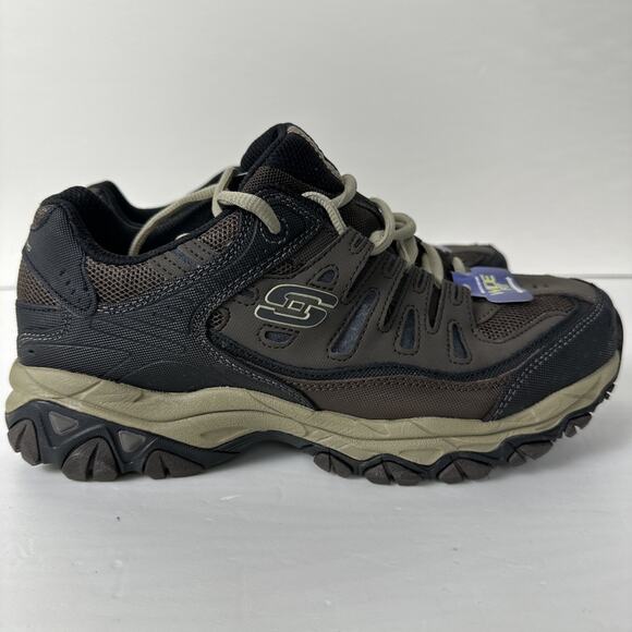 Skechers After Burn M. Fit Men's 8.5 Brown Taupe Extra Wide Fit 50125EWW/BRTP - Picture 5 of 11
